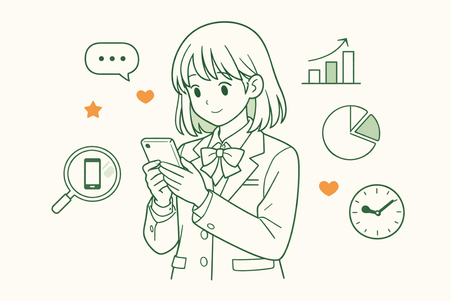 高校生のSNS・ネット利用実態データ2026|LINE96%・TikTok68%、1日平均6時間44分の『デジタル前提』を採用担当者はどう読むか